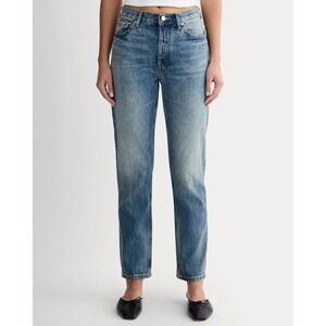 Everlane The '90s Cheeky Jean Vintage Mid Blue Straight Leg Size 27 Button Fly‎